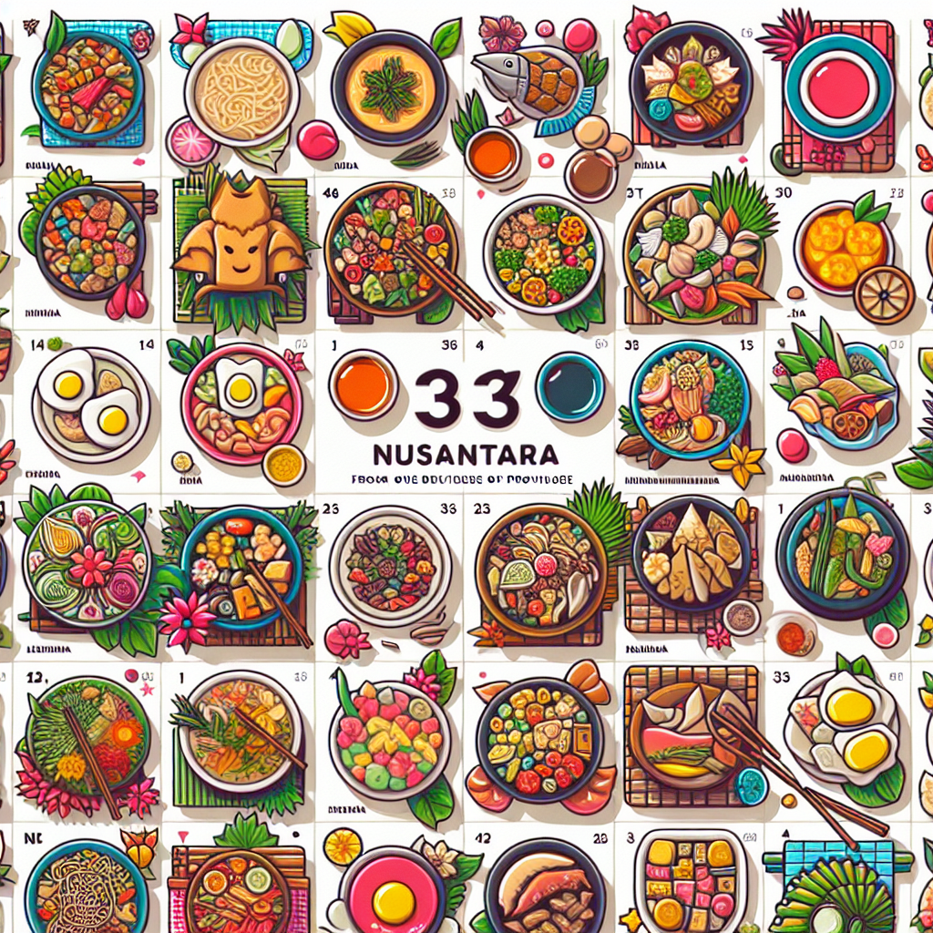 Keunikan Kuliner Nusantara: Menyusuri Hidangan Khas dari 34 Provinsi di